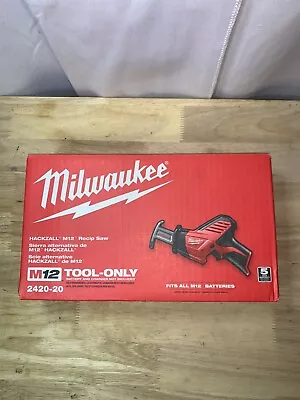 Milwaukee 2420-20 Lithium-Ion 12V Cordless Hackzall Reciprocating Saw Bare Tool • $67.50