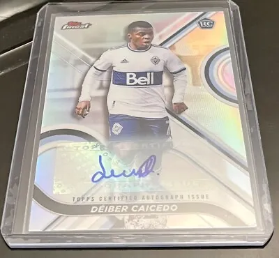 2022 Topps Finest MLS Soccer Autograph Auto Deiber Caicedo RC Chrome Refractor • $1.87