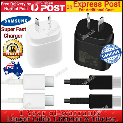 $33.99 • Buy Genuine Original Samsung 25W Super FAST Wall Charger For Note 10/S20/S21/S22+