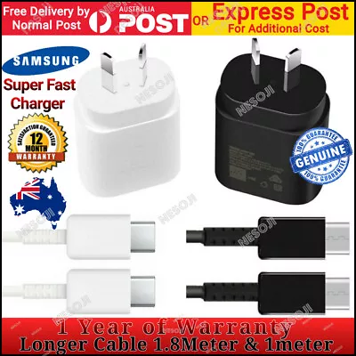 Genuine Original Samsung 25W Super FAST Wall Charger For Note 10/S20/S21/S22+ • $9.86