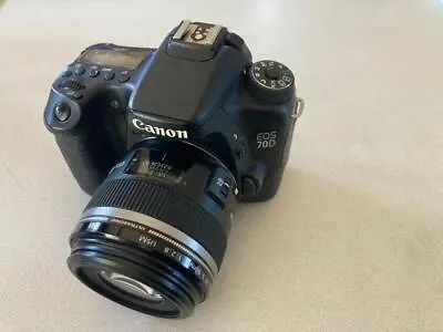 Canon EOS70D EFS With 60mm Lens It Is A Very Popular Single-lens Reflex Camera • $1417.69