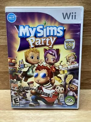 MySims Party (Nintendo Wii 2009) CIB Complete W Manual My Sims Free Ship • $9.99