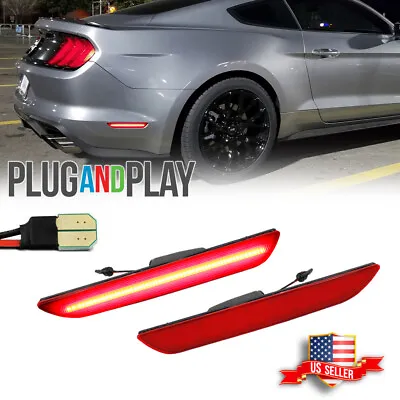 For Ford Mustang 2015-up OEM Replace Red Lens LED Rear Side Marker Lights Lamps • $19.99