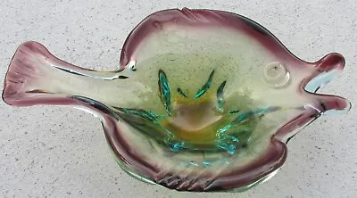 VINTAGE Murano  Art Glass Mid Century Fish Bowl • $24.99