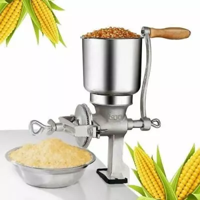 Mill Grinder Tall Cast Iron Hand Crank Manual Grains Corn Wheat Coffee Nut Mill • $31.32