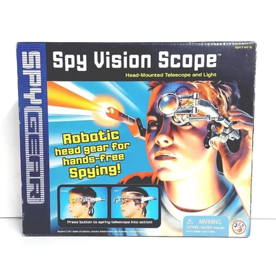 Spy Gear Wild Planet 2002 Spy Vision Scope Head Mounted Telescope & Light • £30.13