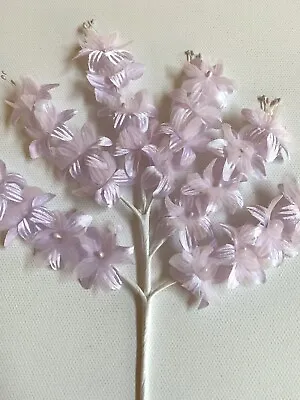 Wonderful VINTAGE Millinery Flower Blossoms ~  Pale Lilac ~ Unused Condition • $5