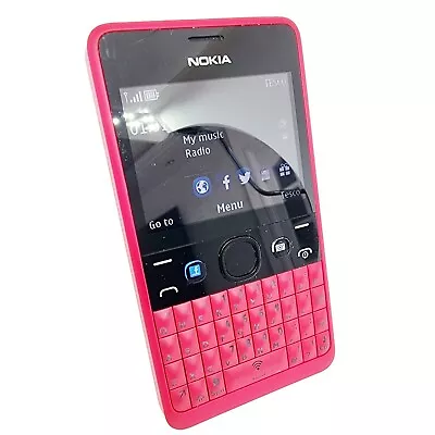 (Tesco UK) Nokia Asha 210 Pink Qwerty Keyboard Mobile Phone RM-929 Single Sim 2G • £49.99