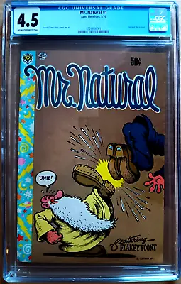 MR. NATURAL #1 CGC 4.5 OW-W 1970 All Robert CRUMB Origin UNDERGROUND COMICS • $100