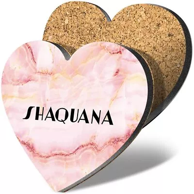 1 Heart Coaster Name Shaquana Letter Lettering • £3.99