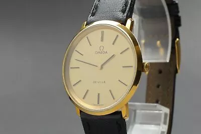【Vintage N MINT】 OMEGA DeVille 111.0107 Cal. 625 Gold MT Men's Watch From... • $857.23