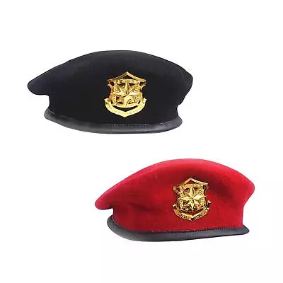 Sailor Hat Woolen Cap For Women Men Soft Headgear Elegant Beret Hat Costume Hat • $22.36