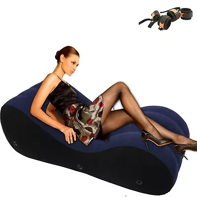 Toughage Sex Sofa Inflatable Chair With Bondage Kit  For Couples Love Position • £100.79