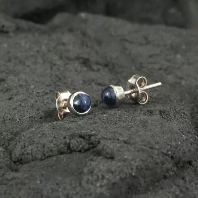 Sterling Silver Natural Sapphire Gesmtone Earrings Sterling Silver Wedding Gifts • $94.60