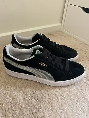 $30 • Buy Puma Suede Classic Sneakers Black & White - UK Size 5