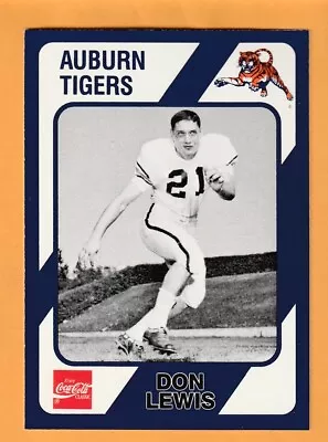 Don Lewis Auburn Tigers 1989 Card #335 Decatur Alabama 12H • $2