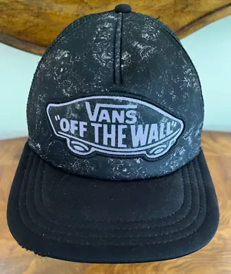 Vans  Off The Wall  Lavender And Black Snap Back Trucker Hat Cap • $6.49