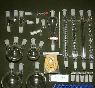 Organic Chemistry Full Kit Complete Set Laboratory Glassware Professional 24/40 • £236.80