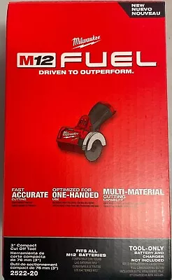 Milwaukee 2522-20 Cordless M12 Compact 3  Cut Off Tool W Blades NEW In Box • $105