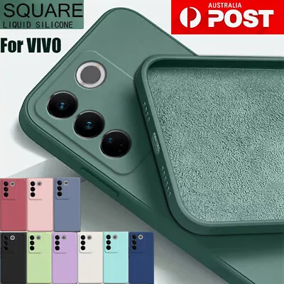 For VIVO Y3s Y11s Y17 Y21s X50 X60 Pro 5G Shockproof Square Liquid Silicone Case • $12.99