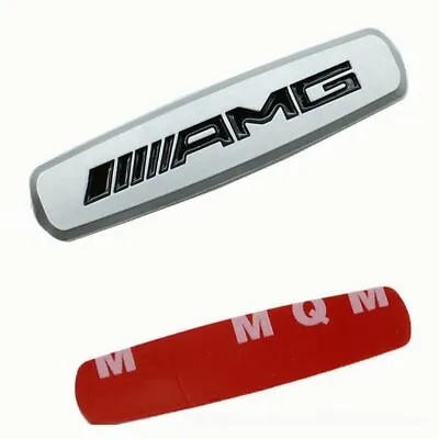 2PCS For AMG Emblem Car Front Rear Seat Tuning Badges Decal Silver Black • $12.99