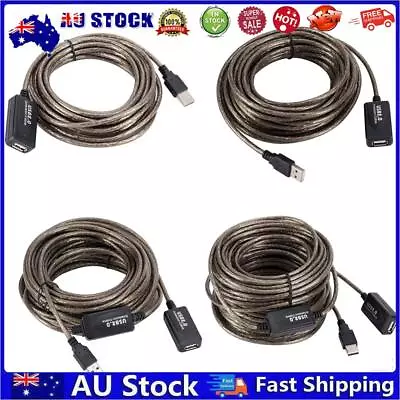 AU USB2.0 Extension Cable Male To Female Active Repeater Network Card Extender C • $14.08