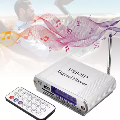 USB SD Card MP3 Digital Player FM Radio Remote Control LED Display Headphone 12V • $20.91