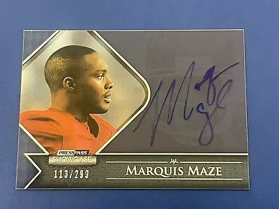 2012 Press Pass Showcase Marquis Maze AUTO RC /299 Alabama Crimson Tide • $3.99