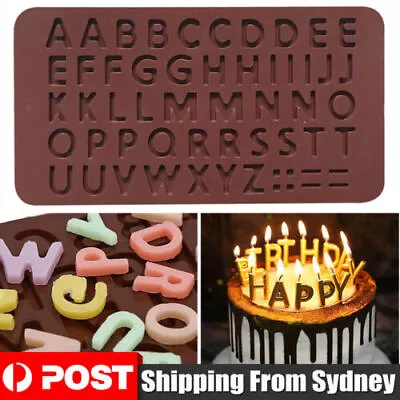 Alphabet Number Letter Fondant Icing Cutter Mould Molds Cake Decorating Tool AU • $6.99