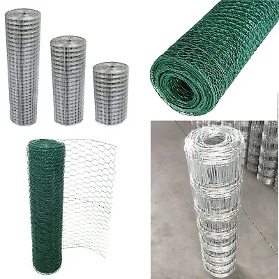 Welded Fencing Chicken Wire Mesh Garden Fence Aviary Rabbit | 10M - 50M | 6 Size • £40.70