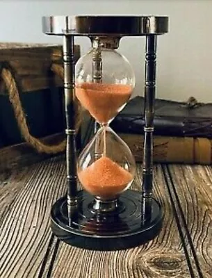 5 Minutes Brass Sand Timer Hourglass  Sand Clock With Red Sand Clock  Gift 7  • $90