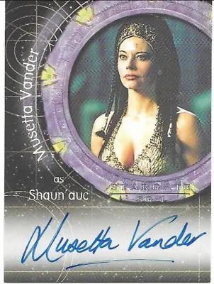 Stargate SG1 Season 6 - A33 Musetta Vander Autograph As Shaun'Auc Auto • $120