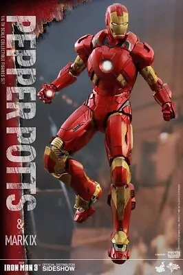 HOT TOYS Iron Man 3 Pepper Potts & Mark IX 9 MMS311 Mark 9 Only • $204.99