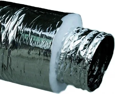 Heating Duct 10”inch 250mm Flexible Heating Pipe Insulated Duct Heating Duct 6m • $52