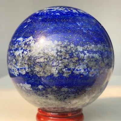 390g Natural Lapis Lazuli Quartz Crystal Sphere Mineral Specimen Healing R15 • $2.32