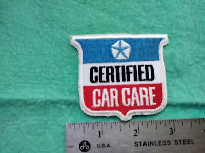 Vintage Chrysler Plymouth Imperial Dodge Certified Car Care Dealer  Patch • $9