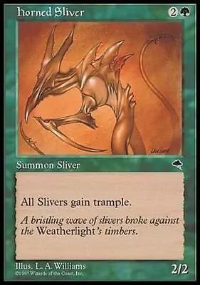 Horned Sliver ~ Tempest [ Excellent ] [ Magic MTG ] • £6.48