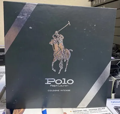 $130 • Buy Polo Ralph Lauren Cologne Intense 4. Oz / 118 Ml  Edc Spray 2 Pc Set For Men