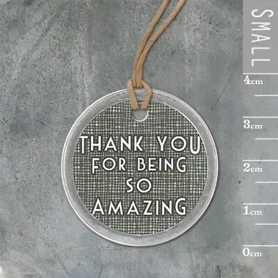 East Of India Thank You For Being So Amazing Set Of Six Metal Gift Tags • £2.49