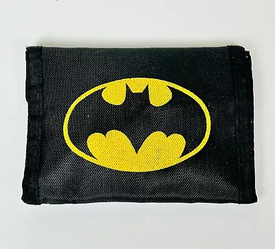 Vintage Batman Nylon Bi- Fold Velcro Wallet Original 1989 DC Comic Velcro • $19.95