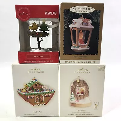 Hallmark Christmas Ornaments Winnie The Pooh Peanuts Woodstock Noahs Ark • £32.16