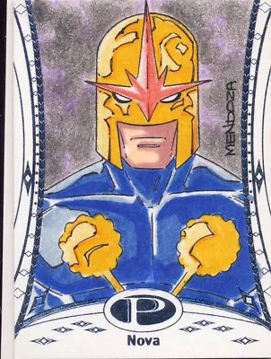 2014 Marvel Premier Parallel Base Sketch Card #38 Nova Mendoza • $299.99