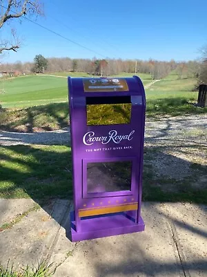 Crown Royal Display Decor Mailbox Troop Donation Drop Off Gold Trim Great Shape • $299.99
