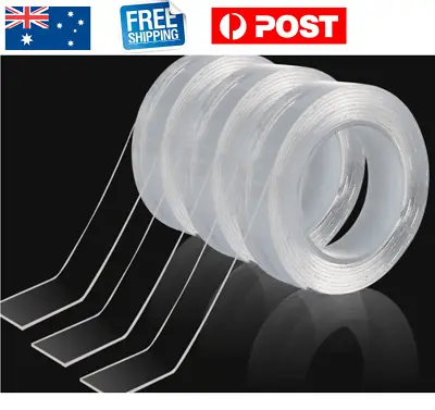 Double-Sided Nano Magic Tape Traceless Clear Adhesive Invisible Gel 15mm1M/3M/5M • $6.89