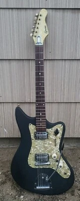 $349 • Buy Egmond 60s Typhoon 2ES1 /  2V Black Electric Guitar Holland