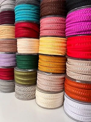 French 60% Cotton Viscose Upholstery Braid Trim Ribbon 14mm Wide-By The Metre • £2.50