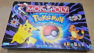 Monopoly Pokémon Collector's Edition Hasbro Board Game 1999 - Incomplete • $19.99