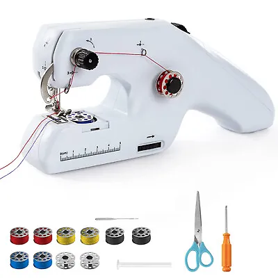 £34 • Buy Automatic Portable Two Thread Handheld Electric Mini DIY Home Sewing Machine 