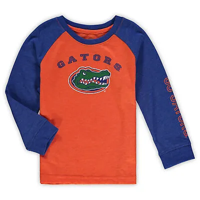 Toddler Colosseum Heathered Orange Florida Gators Long Sleeve Raglan T-Shirt • $21.99