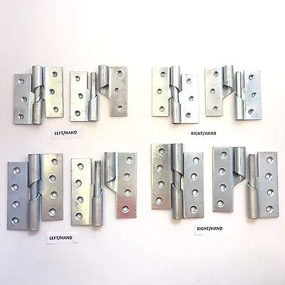 Zinc RISING BUTT Hinges Left / Right Handed Lift Off Door Hinges No. 466 -3 /4  • £6.99